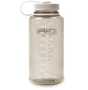 Nalgene Sustain Tritan BPA-freie  Trinkflasche  aus 50% Plastikmüll, 1000 ml, breite Öffnung, Farbe Baumwolle