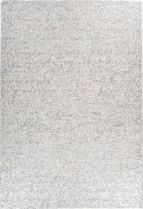 Kayoom - Leder Teppich Finish 100 Weiß / Silber Grösse: 160cm x 230cm