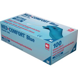 Einw.-Handsch.Med Comfort Blue Gr.M blau Nitril 10