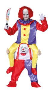 Huckepack Clown Kostüm für Herren, Größe:L