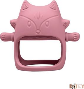 Bitey - Beißring Fuchs - BPA-frei - Babyspielzeug - Geschenk zur Geburt - Geschenk zur Babyparty - Baby - Beißspielzeug - Ab 0 Monate - Greif- und Beißspielzeug - Puderrosa