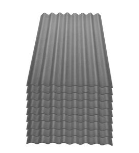 Onduline Easyline Dachplatte Wandplatte Bitumenwellplatten Wellplatte 9x0,76m²  - grau