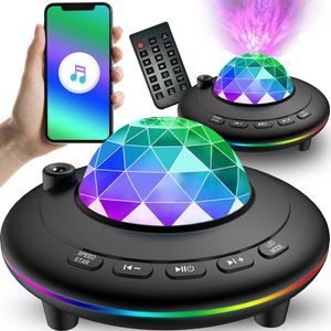 LED Sternenhimmel Projektor Nachtlicht Bluetooth Musik Lautsprecher Sternennachtlicht Projektionslampe Sternenprojektor Party Kinderzimmer Retoo