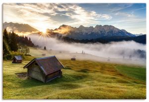 ARTland Leinwandbild Herbst in Bayern I Größe: 120x80 cm