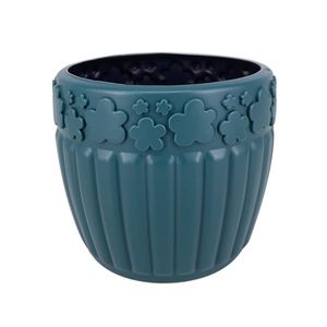 kreative blumenvase hübsch aussehender nordischer stil getrocknete blumen hydroponischer blumentopf haushaltswaren-Navy blau
