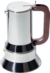 Alessi Kaffeemaschine Design Induktionsboden Edelstahl 3 Tassen stilvoll国