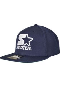 Starter Black Label Uni Flache Cap Starter Logo Snapback ST035 Blau Navy One Size