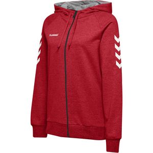 hummel GO Baumwoll Kapuzenjacke Damen true red XL