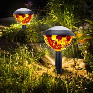 Genius Ideas Set 2 solárnych lámp Tiffany Design