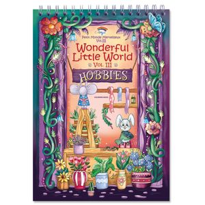 Malbücher für Erwachsene von Colorya - A4 - Wonderful Little World Vol III Ausmalbuch für Erwachsene - Malbuch mit spapier, ohne Durchdrücken, einseitiger Druck