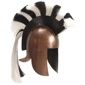 Prolenta Prémiová helma řeckého válečníka Antique Replica pro LARP Měděná ocel