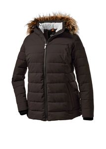 Stoy - Damen Jacke in Daunenoptik mit abzippbarer Kapuze, WMN Quilted JCKT E  (36404), Größe:48, Farbe:Schwarz (00200)