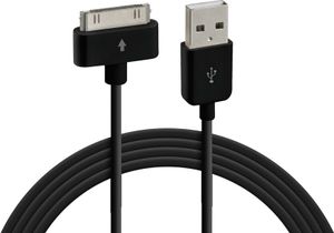 Kabel Lampa USB Samsung Dock 30 Pin - 100 cm - Czarny