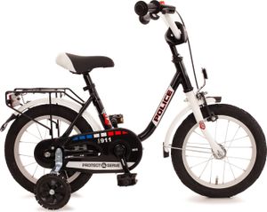Kinderfahrrad POLICE (14 Zoll) inkl. Stützräder und Seitenständer