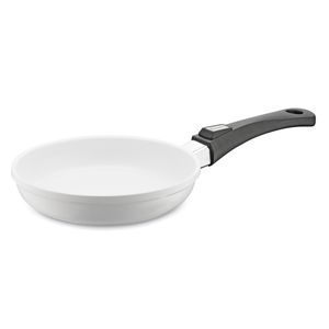 Berndes 032115 Vario Click Induction Cast-Aluminium White Frying Pan Ceramic with Removable Handle 24 cm