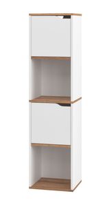 Liv&Bo® Regal mit zwei Türen und zwei Fächern | weiß | Holz