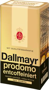 Dallmayr prodomo mletá káva bez kofeinu plná chuť 500g
