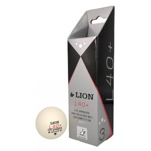 Lion - "L40+" 3er-Pack Tischtennis-Bälle CS903 (Einheitsgröße) (Weiß)