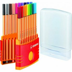 Fineliner - STABILO point 88 - ColorParade - 20er Pack - mit 20 verschiedenen Farben