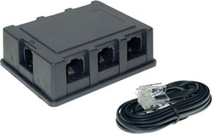 S-Impuls ISDN Verteilerbox 6-fach mit 3m ISDN-Anschlusskabel