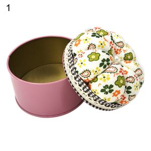 Nadelkissenbox Weiche Mehrzweckstoff Stoff kreativer Blumenmuster Pin Kissen Box für Zuhause-1