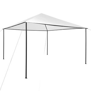 Cloris® Einzigartig - Pavillon 4x4x3 m Weiß 180 g/m² Gewicht:27,9 - 4 x 4 x 3 m