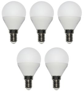 5 x LED Glühlampe Glühbirne Tropfen Kugel E14 4W Ersatz für 30W 320lm 4000K 230V