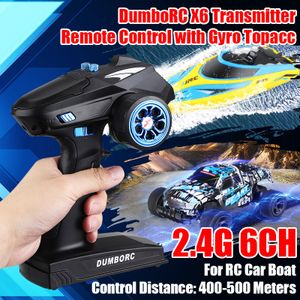 DumboRC 2.4G 6CH X6 Sender mit Gyro X6FG Empfänger für RC Auto Boot - blau