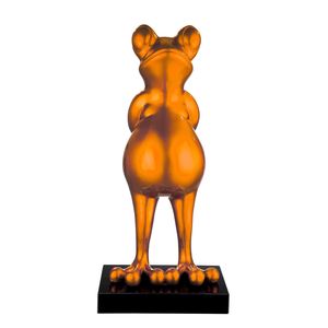 Casablanca by Gilde Dekofigur Skulptur Frosch Frog orange metallic H. 68 cm,52423