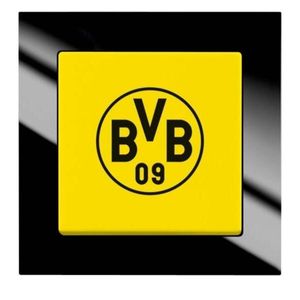 Busch-Jaeger 2000/6 UJ/01 Fanschalter Borussia Dortmund, Aus- und Wechselschaltung