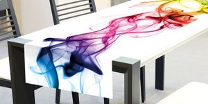 Běhoun na stůl - Barevný kouř 40 x 140 cm