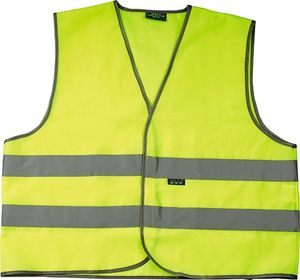 Bezpečnostná vesta Wowow pre dospelých žltá s reflexnými pruhmi veľkosť XL