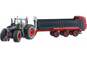 SIKU 8520 1:32 Fendt Traktor 1046 Vario mit Strautmann 2894 Dreiachs-Universalstreuer