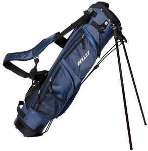 Bullet Golftasche Pencilbag Stand & Tragebag in blau für 6 Schläger