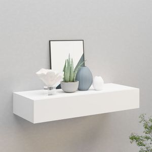 KAMELUN Wand-Schubladenregal Weiß 60x23,5x10 cm MDF