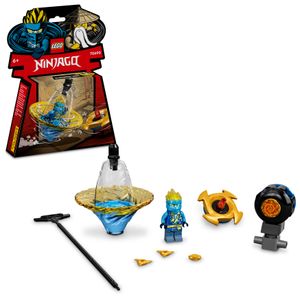 LEGO 70690 NINJAGO Jays Spinjitzu-Ninjatraining, Action-Spielzeug mit Ninja Spinner und Jay-Minifigur, ab 6 Jahre