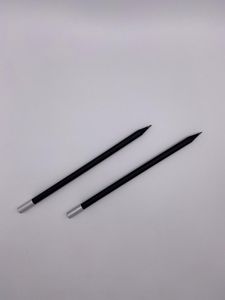 Friendly Fox Magnet Bleistift hb, 2x Magnetstift Bleistift schwarz mit Magnet-Kappe, Bleistift Set mit Neodym Magnet