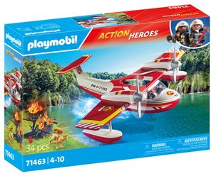 PLAYMOBIL Action Heroes 71463 Feuerwehrflugzeug mit Löschfunktion