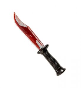 Halloween-Accessoire - Messer mit fließendem Blut für Piraten Killer Horror Kostüme