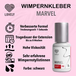 Lovely Wimpernkleber 'Marvel' schwarz 5 & 10 ml, Ausführung:LOVELY Kleber Marvel 5ml