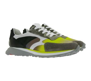 LLOYD Amaro Herren Sport-Schuhe mit Memory-Foam Sneaker 12-027-21 Schwarz Braun Gelb, Größe:44