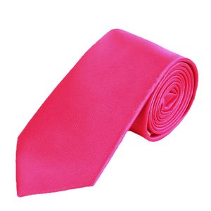 DonDon Herren Krawatte 7 cm klassische Business Krawatte - Rosa