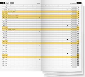 rido idé Kalender-Einlage für "Miniplaner d15" 2026 Blattgröße: 87 x 153 mm rido idé Kalender-Einlage für "Miniplaner d15" 2026 Blattgröße: 87 x 153 mm