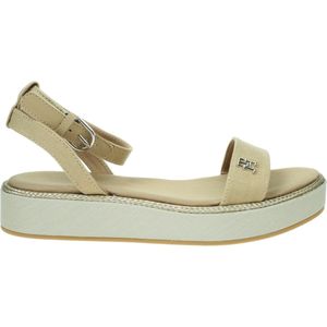 Tommy Hilfiger Buty Linen With Gold Flatform, FW0FW080510HD