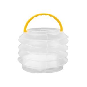Pinselwaschanner faltbar transparent sichtbares tragbares Griff Wasserbehälter Kunststoff Aquarellpinsel Pinsel Waschmaschine Art Supplies-Größen:L