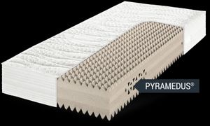 Frankenstolz Pyramedus Matratze mit 3D-Pyramiden-Technologie (Ultra HQR®), Härtegrad:H2, Größe:140x200 cm, Kern:Kaltschaum