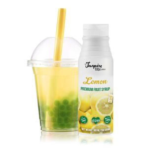 INSPIRE FOOD Zitronen Fruchtsirup für Bubble Tea, 300ml | Vegetarisch, glutenfrei