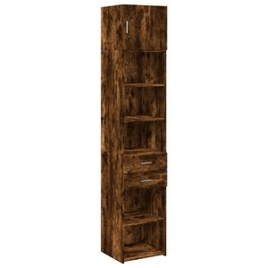 vidaXL Vysoká skriňa úzka údený dub 45x42,5x225 cm materiál na báze dreva