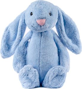 Gustaw duży królik Figo (niebieski, 30 cm) - pluszowa przytulanka, pluszowy królik - królik XXL, pluszowy mega duży królik, miękka zabawka dla dzieci