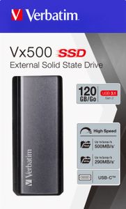 Verbatim Store n Go Vx500  120GB SSD USB 3.1